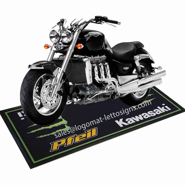 Motorcycle Garage Floor Pit Mat Workshop Yamaha Monster Energy