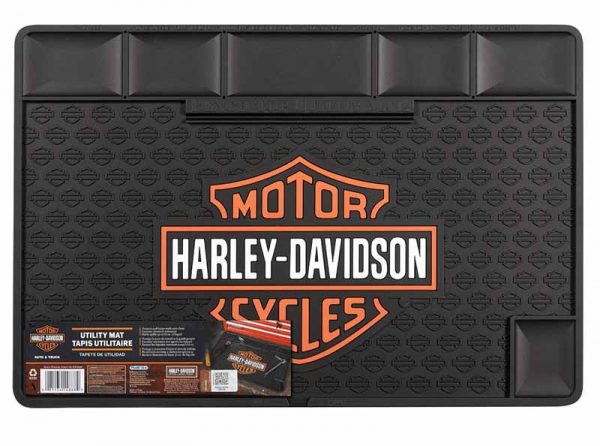 Harley Davidson Custom Repair Maintenance Tool Work Pad Bar & Shield Heavy Duty Rubber Workbench Utility Mat