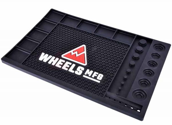 Wheels Manufacturing Bicycles Custom Logo Benchtop Overhaul Utility Pad Workstation Rubber Maintenance Tool Mat