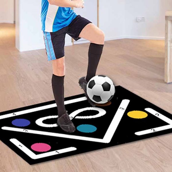 China Factory Durable Soccer Mat Training Tool for Ball Mastery Custom Football Footstep Training Mat Soccer Training Mat