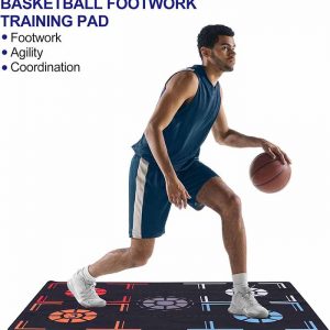 Custom Non-Slip Training System with Point Remind Training Pace Ball Control Player Foot Grip Mat Basketball Training Mat