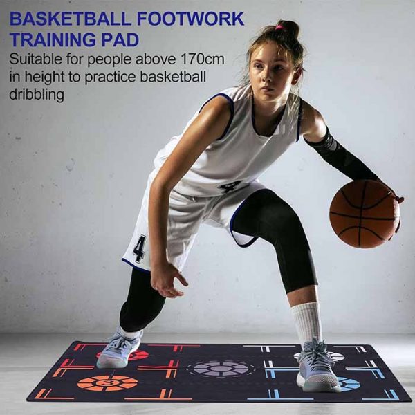 Custom Non-Slip Training System with Point Remind Training Pace Ball Control Player Foot Grip Mat Basketball Training Mat