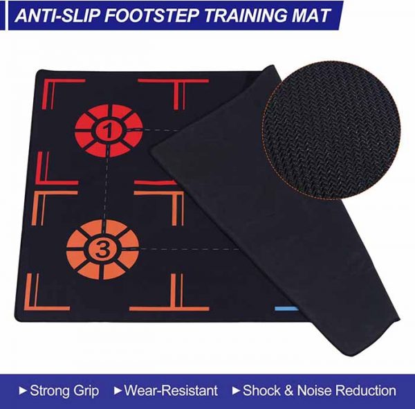 Custom Non-Slip Training System with Point Remind Training Pace Ball Control Player Foot Grip Mat Basketball Training Mat