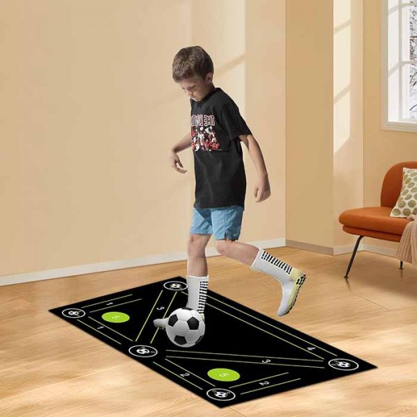 Factory Custom Football Footstep Training Mat for 6-11 Years Old Soccer Skills Training Equipment Football Practice Mat