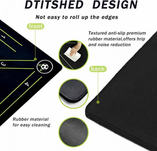 Factory Custom Football Footstep Training Mat for 6-11 Years Old Soccer Skills Training Equipment Football Practice Mat