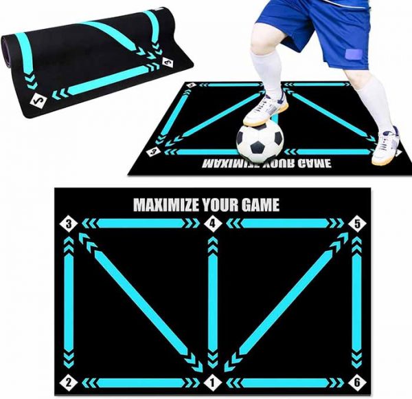 Factory Direct Indoor And Outdoor Custom Agility Footstep Soccer Train Mat for All Levels Non-Slip Silent Soccer Practice Mat