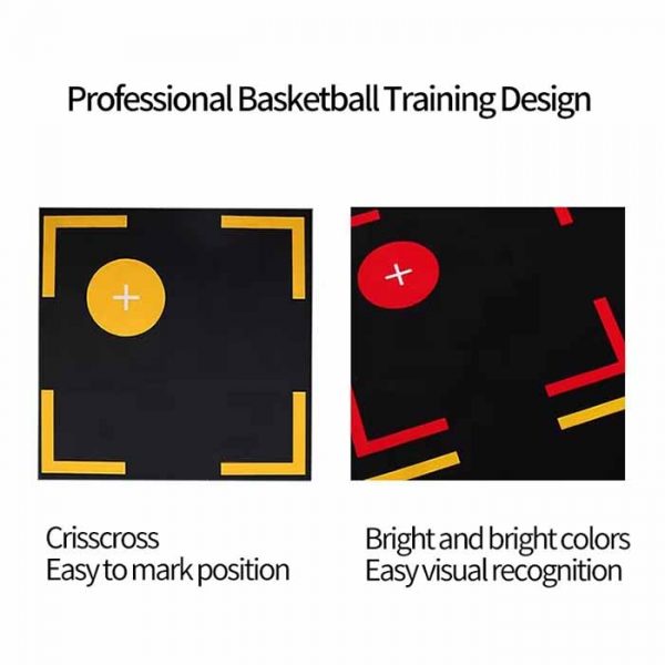 Footwork Training Aids Custom Non-Slip Rubber Basketball Grip Training Mat for Kids Basketball Footwork Training Mat