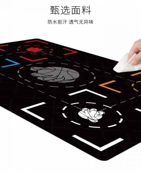 Footwork Training Aids Custom Non-Slip Rubber Basketball Grip Training Mat for Kids Basketball Footwork Training Mat