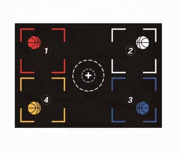 Footwork Training Aids Custom Non-Slip Rubber Basketball Grip Training Mat for Kids Basketball Footwork Training Mat