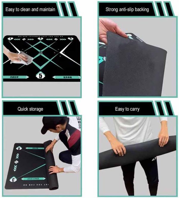 Improve Football Skills for Kids Adults Toy gift Soccer Sports Mat Training Aids Custom Football Mat Non-slip Football Mastery Mat