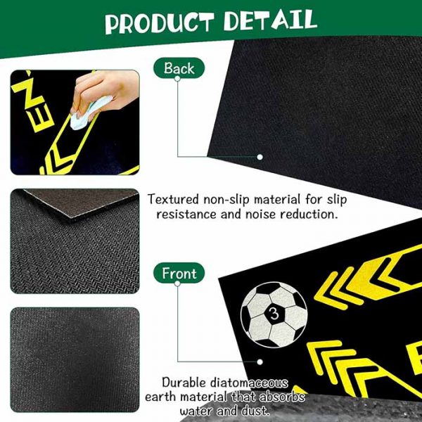 Training Footwork Pace Ball Control Player Equipment Football Footstep Training Mat Soccer Ball Mastery Mat