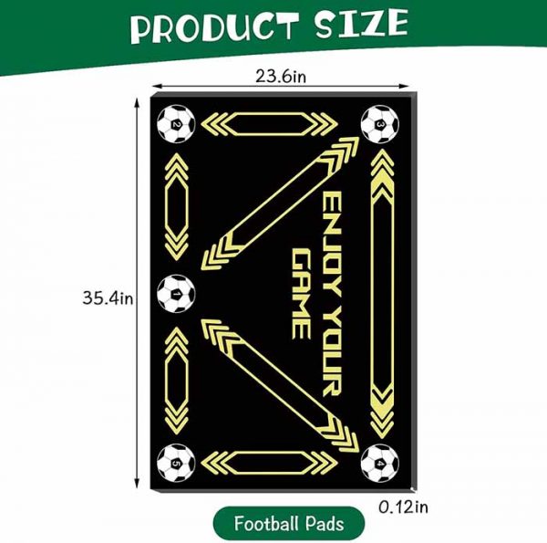 Training Footwork Pace Ball Control Player Equipment Football Footstep Training Mat Soccer Ball Mastery Mat